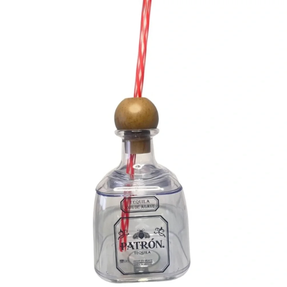 4 Pack!! El Patrón Tequila Reusable Acrylic Bottles‎ Elegant Party Decorations